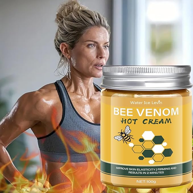 2PCS BEE VENOM Hot Sweat Cream Sweat Enhancer, Skin Firming Lotion – Natural Workout Enhancer for Muscle Warm-Up & Skin Tightening – Long Lasting Moisturizing Pre and Post Workout Massage Lotion