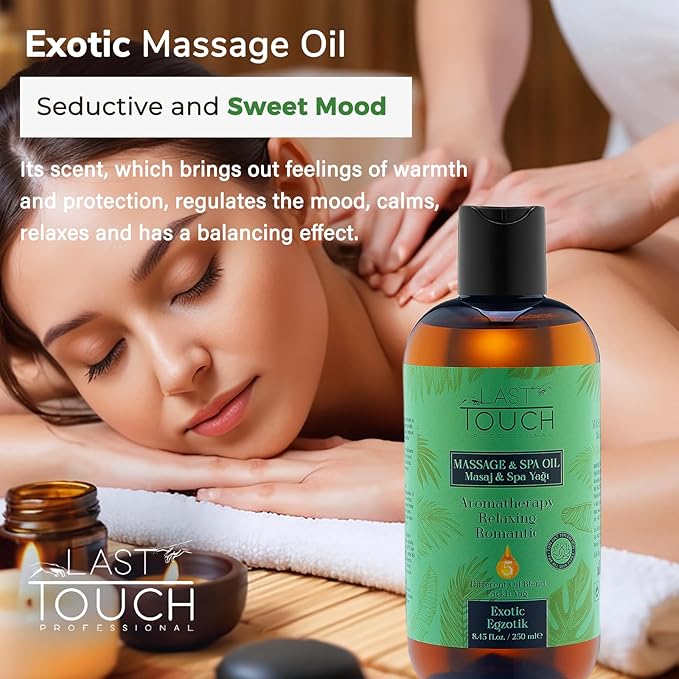 Sensual Massage Oil for Couples Sexual - Massage Oils for Date Night - Massage Oil for Massage Therapy - Aromatherapy Oil for Intimate Moments (Exotic)
