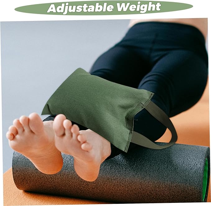 2kg Weighted Sandbag Handle for Yoga and Fitness Exercise Bag for Strength Training Portable and Weighted Canvas for Dance and Workouts