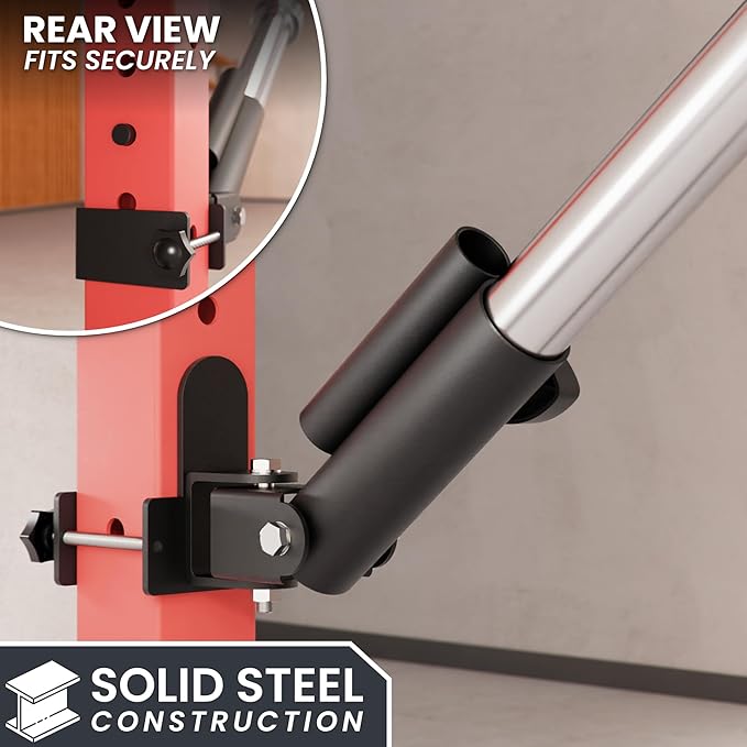 Synergee Landmine Attachment for Power and Squat Racks. Fits 2x2, 2x3, and 3x3 Racks. Rotational Trainer for Presses, Rows, Core & Full-Body Workouts. Works with 1" & 2" Barbells.