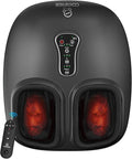 COMFIER Shiatsu Foot Massager with Heat, Kneading Rolling,Vibration, Compression,Remote Control,Foot Massage for Neuropathy,Plantar Fasciitis,Size 13“
