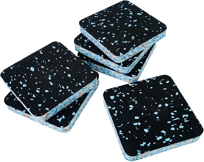 Luwint Treadmill Mat Pads, Rubber Foam Padding, Sound Isolation, Anti Vibration, Shock Absorbing, Noise Reduction Floor Protection Sheets for Treadmill, Washer Machine, Exercise Equipment