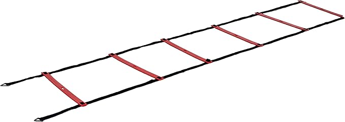Pure2Improve Unisex's Pro Agility Ladder, Black/White, One Size