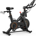 Merach Magnetic Exercise Bike, Heavy Duty Stationary Bike with Automated Resistance, 350 Lbs Weight Capacity, Low Noise Indoor Workout Bike for Home Gym with Self-Developed App