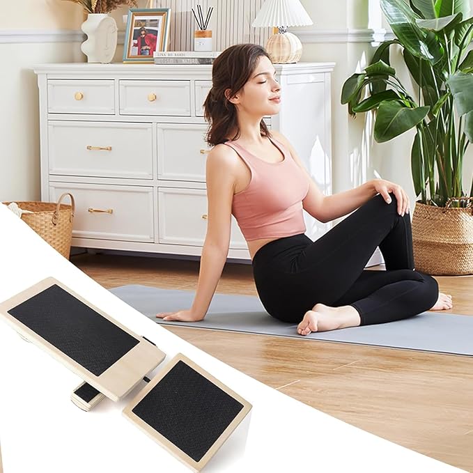 Wooden Foot Stretcher, One-Legged Balance Trainer, Ballet Balance Board, Wooden Ankle And Foot Strengthening Balance Board