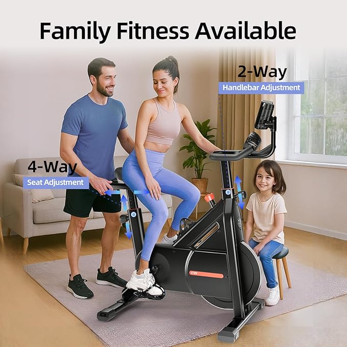 YESOUL Exercise Bike for Home, Self Powered Fan Stationary Bike with Dynamic LED Light Effects, Pro Livestreaming Classes, Smart Exclusive App, 300 LBS Magnetic Resistance Indoor Stationary Cycling Workout Bike for Home