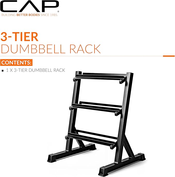 CAP Barbell Heavy-Duty Dumbbell Rack Pound Dumbbell Pairs