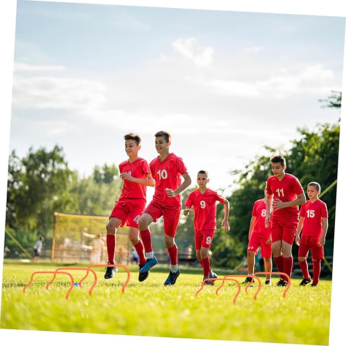 Mipcase 5Pcs Football Training Hurdles Agility Racks for Soccer Baseball and Track Practice Speed and Coordination with Durable Training Props