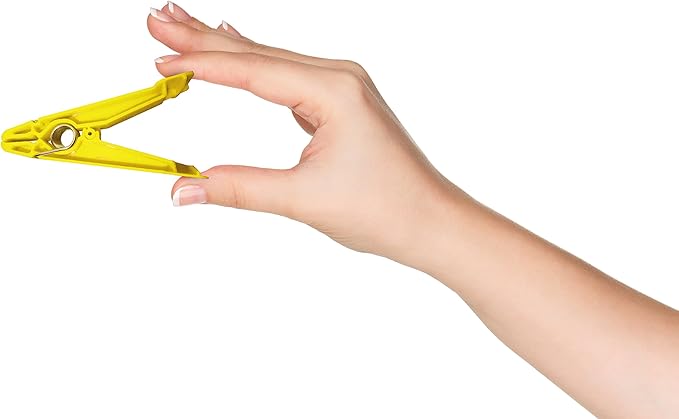 Rehabilitation Advantage Resistive Pinch Pin Hand Exercisers (Set of 7), Yellow