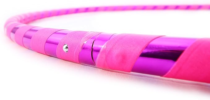Weighted Beginner Fitness Hula Hoop for Adults - Exercise Hoop for Weight Loss & Core Workout - Large Diameter Hoop for Easy Learning - Handmade in USA - Multiple Sizes & Colors