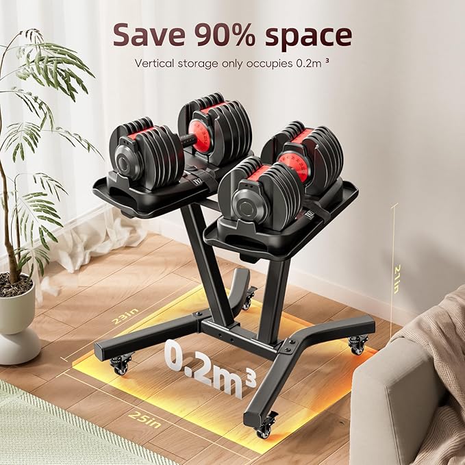 Adjustable Dumbbell Rack Stand Only,Strength Training Weight Rack Stand,Dumbbell Storage Rack,Weight Rack for Home Gym Dumbbells,Dumbell Holder With Wheels
