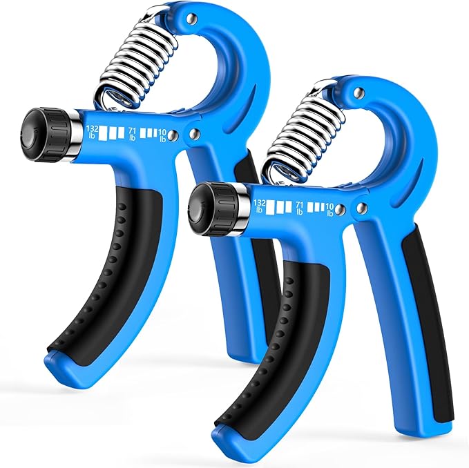 FitBeast Grip Strength Trainer 2 Pack – Adjustable Hand Grip Strengthener for Strength Training & Rehabilitation, 10-132 lbs Resistance Forearm Strengthener, Ideal for Athletes, Rehab, Office