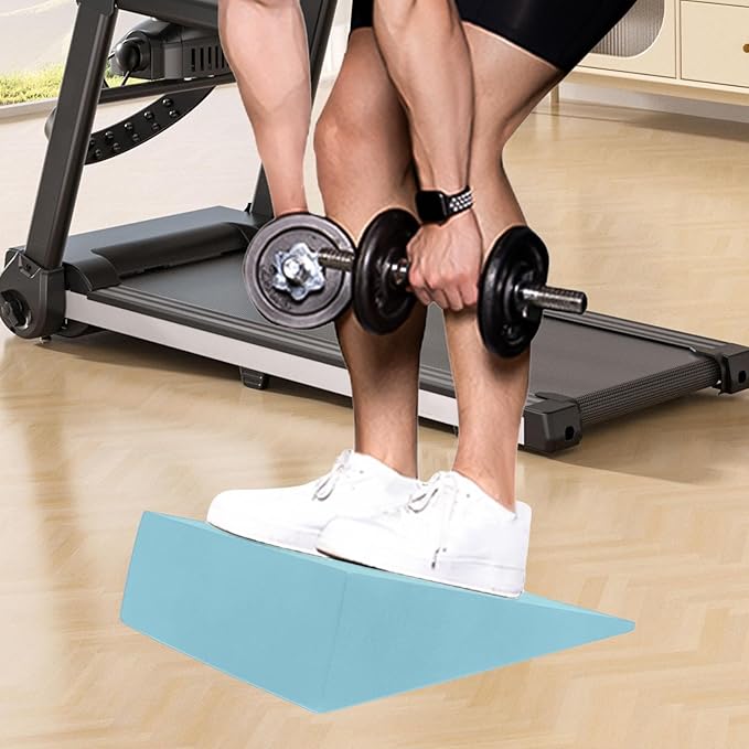 Squat Wedge - Non-slip Yoga Slant Board, High-Density Foam Stretching Equipment, Portable Professional Grade Workout Accessories For Men Women Improve Health, Black Calf Raise Block Leg Trainer
