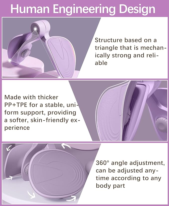 Thigh Exerciser Kegel Exerciser, Pelvic Floor Trainer, Kegel Trainer for Postpartum Rehabilitation, Trimmer Inner Thigh, Thigh Toner Workout,