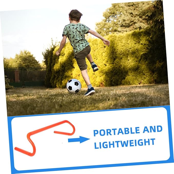 4pcs Agility Hurdles Portable Lightweight Training Equipment for Preschool PE Class Indoor Outdoor Sports Team Activities Material