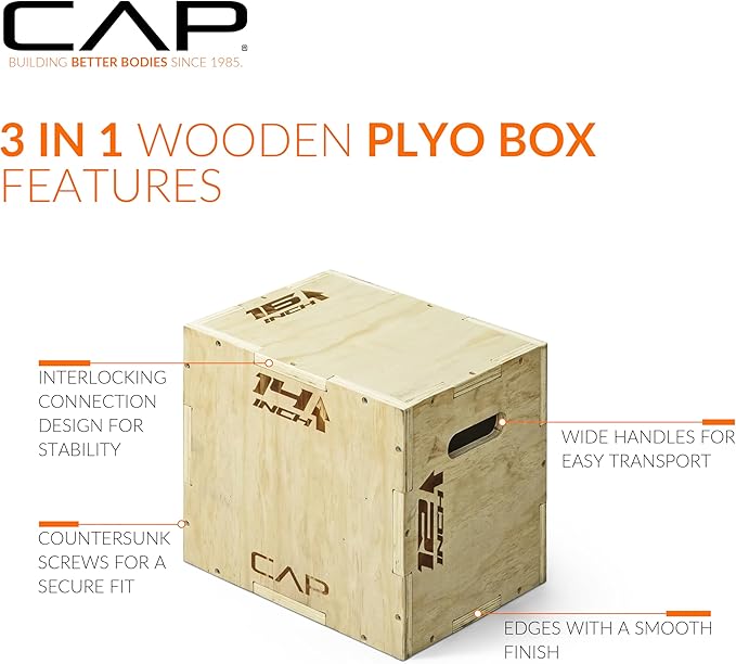 CAP Barbell 3-in-1 Plyometric Box | Multiple Styles and Sizes
