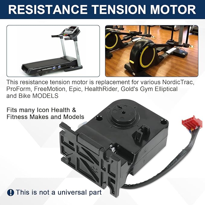 Elliptical Resistance Motor Brake Tensioner Compatible with NordicTrack CX925 Ellipticals (NEL07940) Replaces 193223 175656 182556 182851 6v