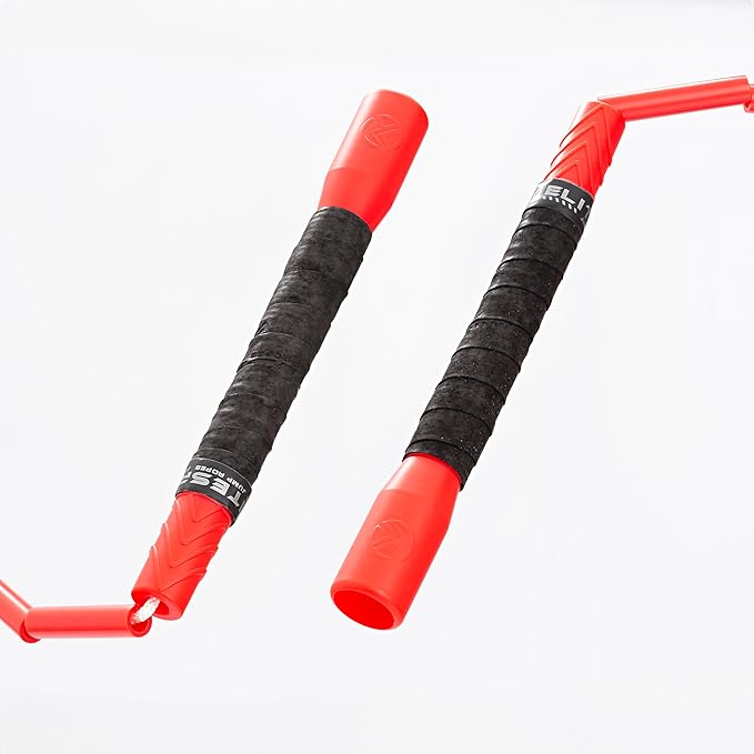 Elite Jumps - Heavy Beaded Jump Rope - 6.5oz Weighted Jump Rope for Women - Durable & Heavy Resistance - 10ft Long Adjustable Rope - Tangle-Free - Shatterproof 2” Beads - Long 8” Handles