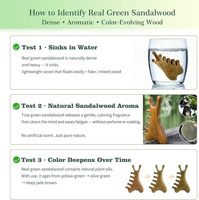 Gua Sha Tool for Face &Body,Gua Sha Sculpting Tool,Wooden Gua Sha Tool Face, Jawline Shaper Lymphatic Drainage Brush,Scalp Massage Tool&Head Scratcher,Face massager,Natural Green SandalWood