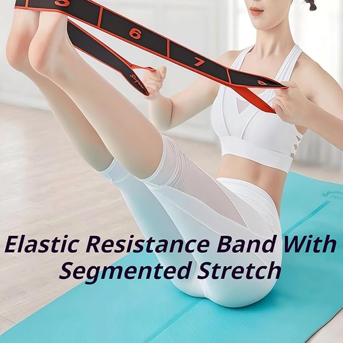 Numbered Resistance Bands for Glutes, 2026 Upgrade Fitness Resistance Band for Stretching and Yoga, Full Body Stretching Shaping, Home Exercise, Women's Home Training Equipment Glutes
