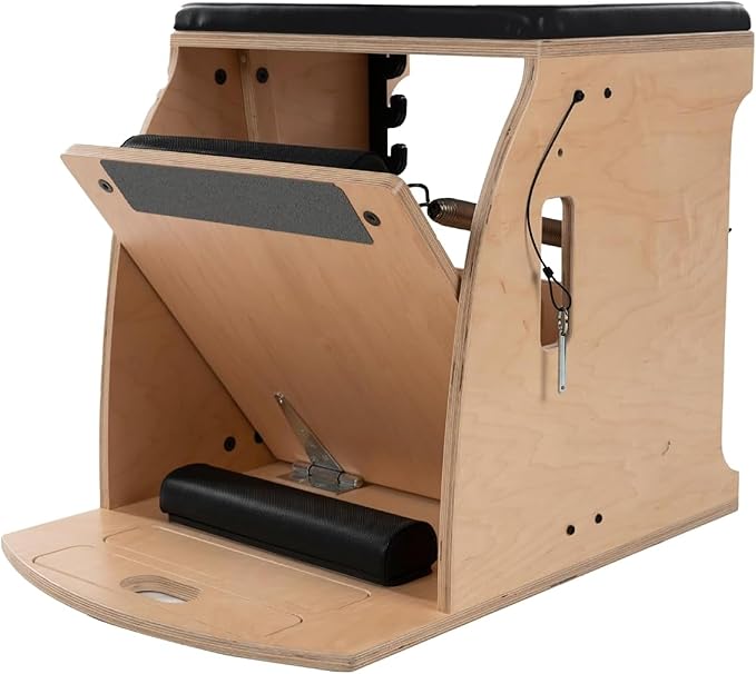Balanced Body Pilates Wunda Chair – Professional Pilates Equipment with Optional High Back and Handles for Home or Studio Use