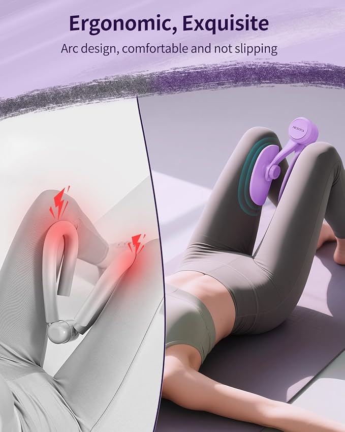 Thigh Trainer, Pelvic Floor Muscle Trainer Adjustable Resistance Inner Thigh Exerciser, Kegel Trainer for Postpartum Rehabilitation 20LB Resistance Band Pelvic Floor Strengthening