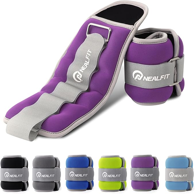 Ankle Weights for Men Women Kids, Leg Arm Wrist Weights with Adjustable Strap for Running, Gymnastics, Aerobics,Gym, Fitness