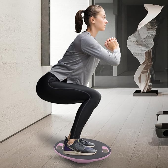 Wobble Balance Board with 15.5" No-Skid Surface for Core Trainer Physical Therapy, Home Office Exercise Balance Board for Woman & Man
