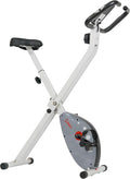 Sunny Health & Fitness Exercise Bike w/Pulse Sensors & Adjustable Cushion Seat, Home Cardio Training Machine for Adults/Seniors' Indoor Cycling Workout, Optional Compact Foldable or Electro-Magnetic