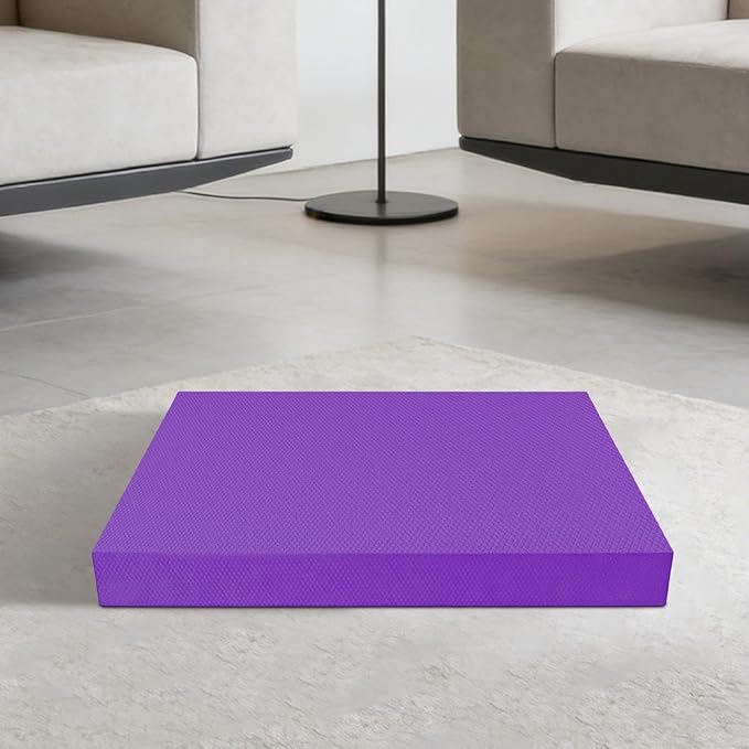 Stability Pad,20x16 Inch Non Slip Soft Thick - Balance Foam Pad Exercise Equipment - for Women Men Home Gym Floor Yoga Workout Physical Training Stretching