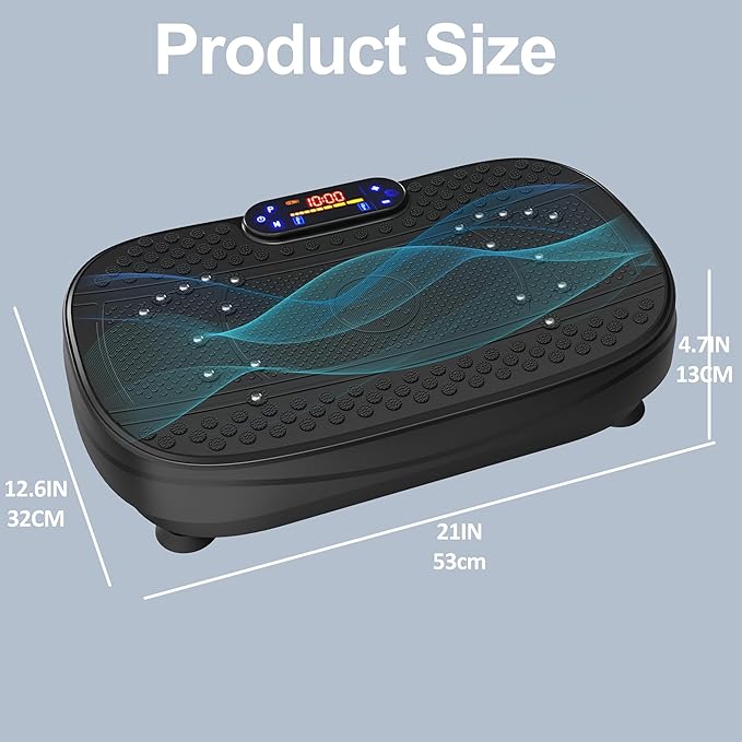 ZeHuoGe Vibration Plate Exercise Machine,Fitness Platform Exercise Machine,Full Body Shaker Workout Vibrate Stand, Shake Board Sport for Weight Loss Fat Burner for Women Men