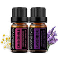 GREENSLEEVES Chamomile Lavender Essential Oil Set, 2 x 10ml Pure Plant-Based Fragrance Oil for Aromatherapy, Essential Oils for Diffuser, Massage, Bath Bomb, Scented Candle Soap Making