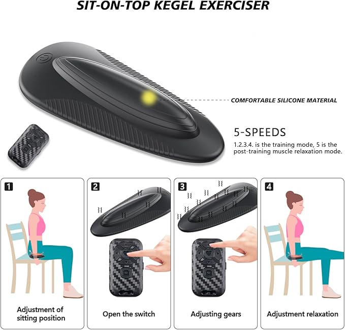 Kegel Exerciser for Tightening&Strengthening Muscle Control Training, Suitable for Both Men and Women, Muscle Endurance Recovery and Relaxation, Hip Muscle Strength Training