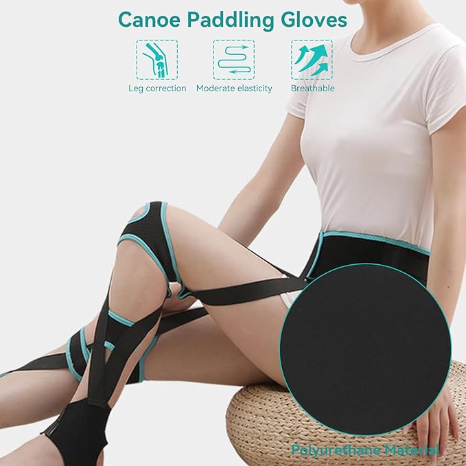 Agatige Leg Corrector Strap, High Elasticity O X Type Leg Correction Bandage Legs Posture Corrector Brace Foot Correction Belt for Adults(L(59.1-66.9in))