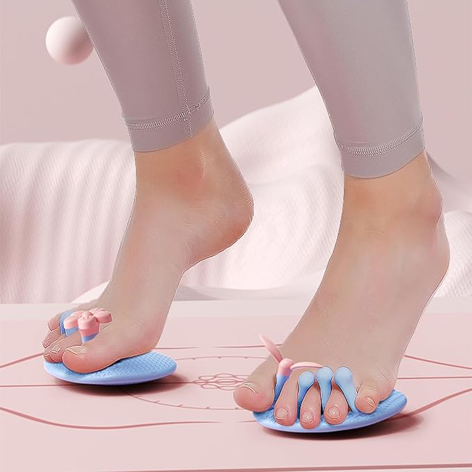Arch Trainer Foot Massagers Exerciser Foot Arch Trainer for Calf Stretching Glute Toning Improved The Feet Bunion Toe Training Thin Calves Legs White Silicone Exercisers