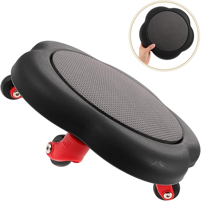 Veemoon Five-wheel Ab Roller Core Exercise Wheel with Flower-shaped Dual-sided Sliding Discs for Home Abdominal Training and Strength Workout