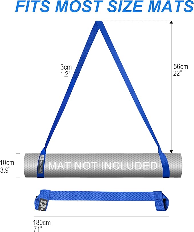 [MAT NOT Included] Yoga Mat Sling, Yoga Mat Straps for Carrying, Easy-Cinch Yoga Mat Holder Strap
