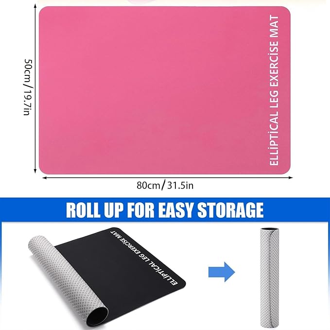 Exercise Bike Trainer Mat, Exercise Equipment Protective Floor Mat for Under Stationary Bike, Spin Bike, Fitness Equipment