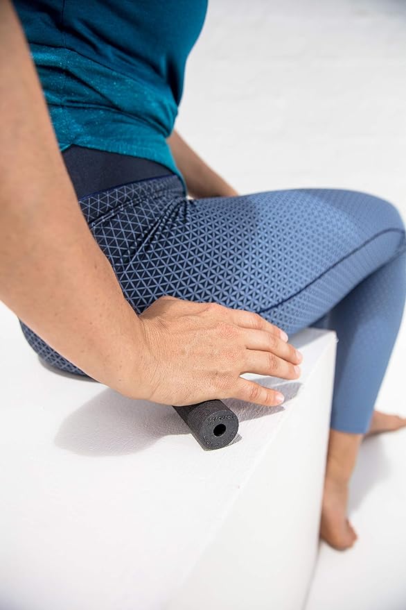BLACKROLL - Micro Foam Roller, Small Deep Tissue Massage Tool for Feet, Hands, and Arms, Use for Travel, Exercise and Muscle Recovery and Plantar Fasciitis Relief, 6cm (2.3") x 3cm (1.2")
