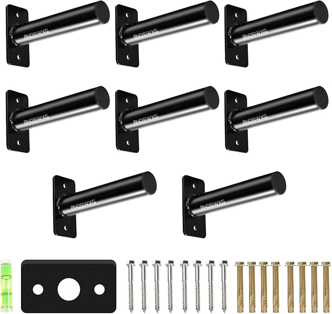 Wall-Mounted Strength Training Plate Storage Rack – Heavy Duty 2” Weight Plate Holder with Foam Padding, Bumper Plate Storage for Home Gym, Garage, and Power Rack.The outer surface of 1-pack and 2-pack products is bright color.4 Pack,6 Pack and 8 Pack ...