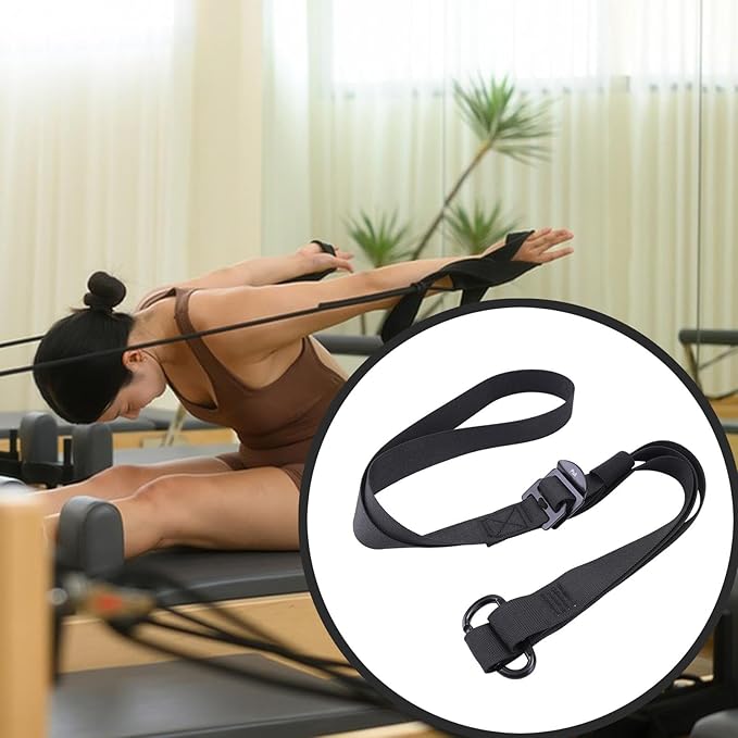 Yoga Pilates Strap Back Bend Assist, Fitness, for Indoor Home Gym for Pilates Reformer Machine Stretching Assist