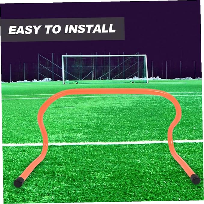 VICASKY 4 Pcs Plastic Speed Hurdles Agility Training Equipment 15cm High Wear-Resistant Sports Hurdles for Soccer Football Youth Football Practice