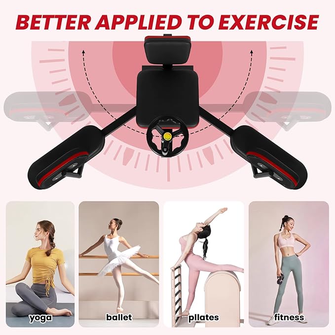 Hip Leg Strecher, 400LBS Steel Split Machine for Flexibility Kids Adults with Wheel, 240 ° Leg Strecher Machine for Flexibility Stretching Equipment Fitness Equipment Beauty Ballet Yoga