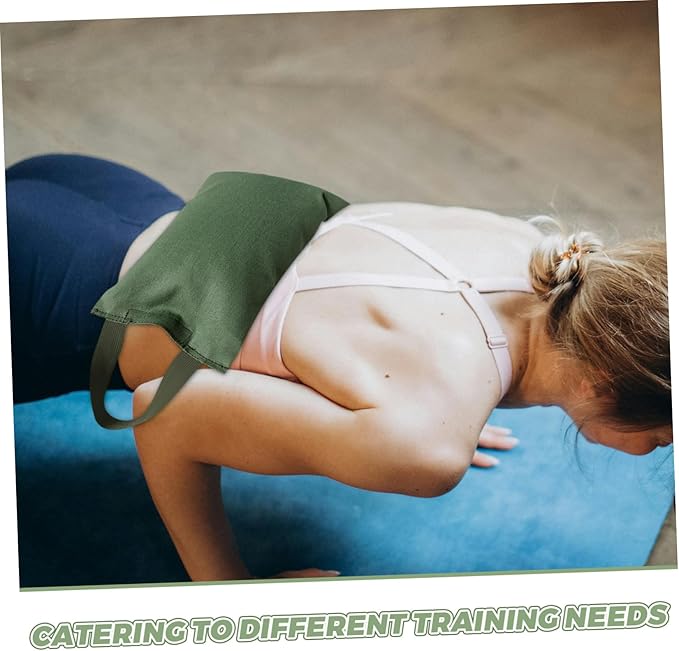 2Kg Weighted Sandbag for Yoga and Fitness Fillable Canvas Bag with Handle Weight for Versatile Training Dance Yoga and Exercise Activities