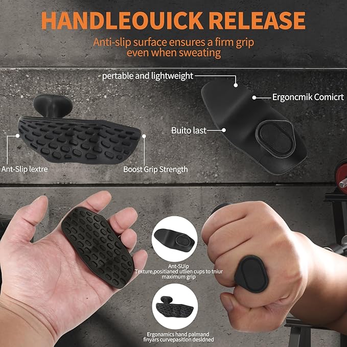 Gym Grips for Men and Women, Non-Slip Rubber Grips for Deadlifts, Rows and Pull-ups, Protect Palms Suitable, Rypt Grip and Lifting Grips. Black