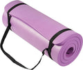 BalanceFrom Yoga Mat 1-Inch Extra Thick High-Density Exercise Mat with Non-Slip Surface & Carry Strap for Men & Women Tear-Resistant Pilates Workout Mat for Home Gym, Floor Fitness, Multiple Colors