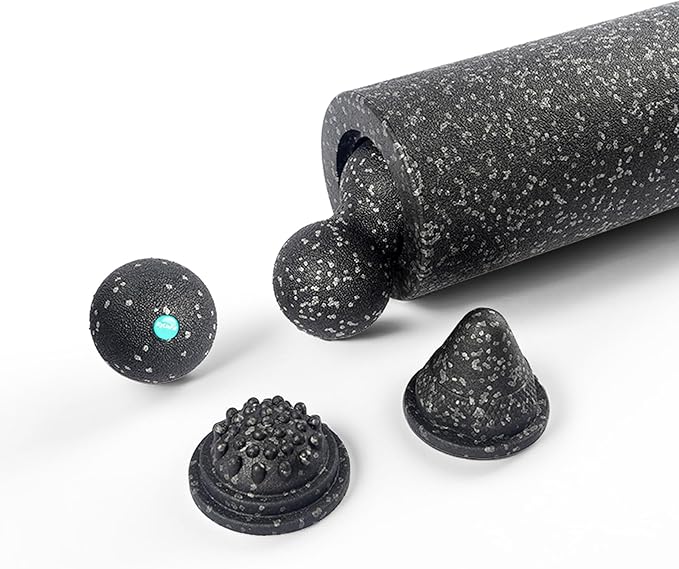 5-in-1 Foam Roller Set for Muscle Recovery – Includes Yoga Roller, Massage Ball, Peanut Ball, Cone, and Acupressure Disc – for Back, Legs, and Full Body Relief