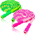 Jump Rope for Kids, Adjustable Jump Ropes for 4 5 6 7 8 10 12, Tangle Free Jumping Rope Age 8-12, Segmented Soft Beaded Skipping Rope for Women Fitness