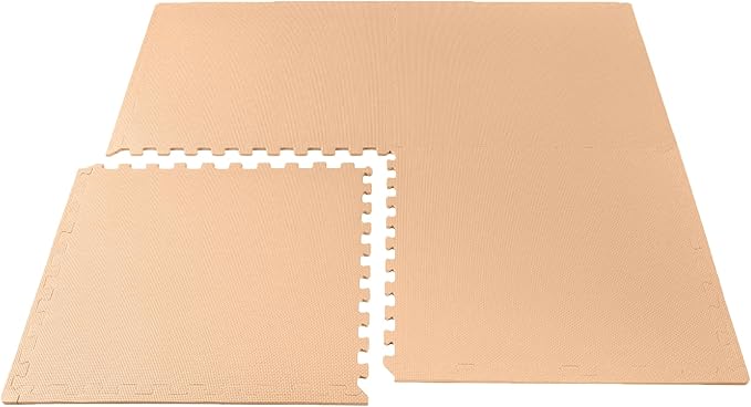 We Sell Mats 3/8" Thick Multipurpose EVA Foam Exercise Floor Mat, Interlocking Tiles, Anti-Fatigue for Home or Gym