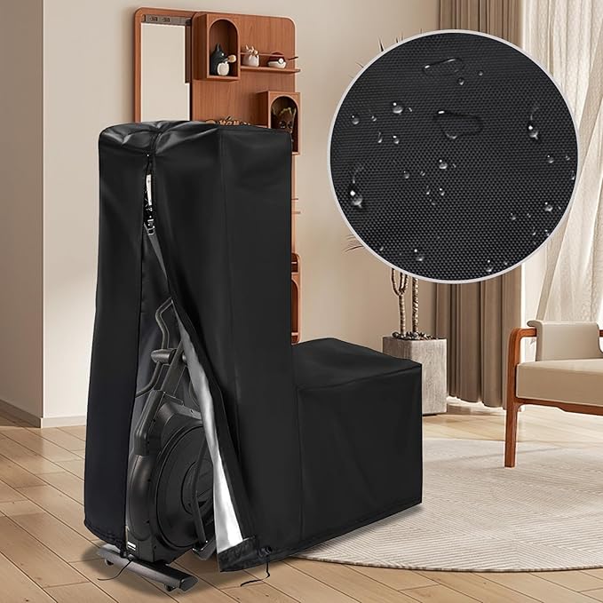 Elliptical Cover 420D Oxford Fabric Gym Dust Cover 55'' x 25'' x 65'' Elliptical Cover Home Elliptical Exercise Machine Cover